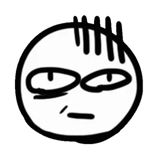 ⭐ 4a97830a Kartun, Wajah, Lucu, Meme telegram sticker