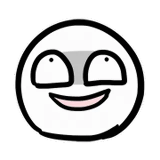 😃 703160cc wajah, ekspresi, meme, senyum sinis, kartun, stiker telegram sticker