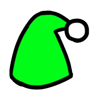 ⭐ d806ee59 topi, hijau, putih, imut, kartun, musim dingin telegram sticker