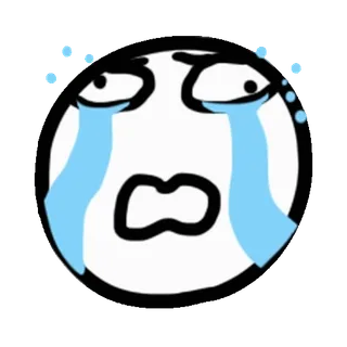 ⭐ f86354e1 menangis, sedih, meme, emosi, wajah, air_mata, kesal telegram sticker