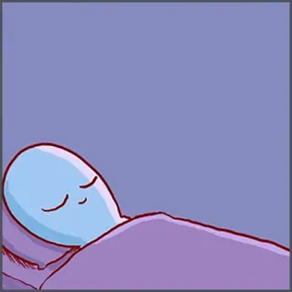 🛌 b1285390 sleeping, sleep, tired, cartoon, bed telegram sticker