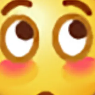 😑 cca195f7 Emoji, Faccia, Che guarda in su telegram sticker
