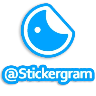 🌐 95a98ee8 @Stickergram stickergram, social media, stickers, logo whatsapp sticker