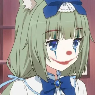 🤡 14abacd0 Anime, Badut, Gadis, Karakter, Kawaii, Boneka telegram sticker