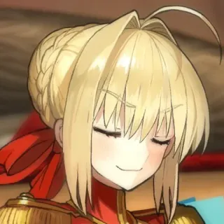 😏 2f2ad506 Nero Claudius Fate/Grand Order anime, manga, tersenyum, Nero Claudius, Fate Grand Order, karakter perempuan telegram sticker