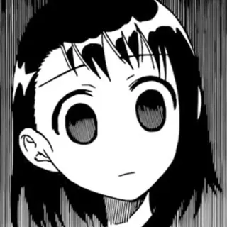 😳 4220a15c Anime, Manga, Kartun, Gadis, Karakter, Hitam putih telegram sticker