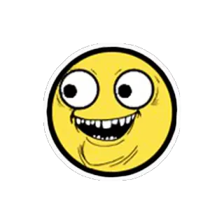 😳 3b5db871 ミーム, 顔, 面白い, 絵文字, インターネット, 表情 telegram sticker