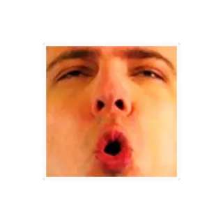 😙 48043431 顔, 表情, 口を開ける, 人 telegram sticker