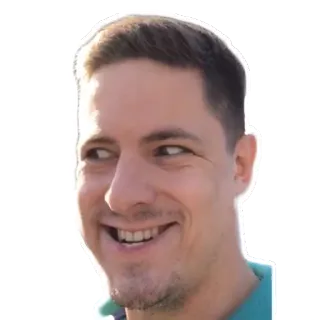 😬 683a9e1d 男性, 笑顔, 顔, ポートレート, 人 telegram sticker