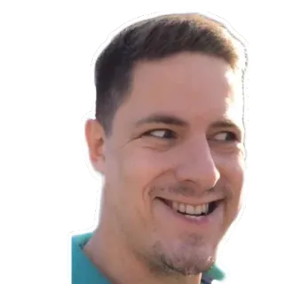 😬 70cefc98 男性, 人, ポートレート, 顔, 笑顔, 顔写真 telegram sticker