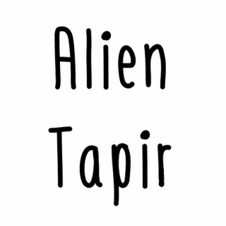👽 681b4048 Alien Tapir alien, tapir, animal, funny, cute telegram sticker