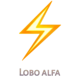 ⚡️ 1b2e374a LOBO ALFA wilk, alfa, błyskawica, wilk alfa telegram sticker