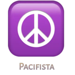 ☮️ b029e4ac PACIFISTA pokój, pacyfista, fioletowy, symbol telegram sticker