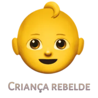 👶 e1cbe8f2 CRIANÇA REBELDE dziecko, emoji, buntownik, dziecko, zły telegram sticker