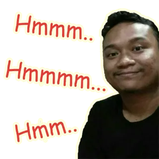 🙃 e3720df0 Hmmm myślenie, rozmyślanie, hmm, niepewny, wątpliwy telegram sticker