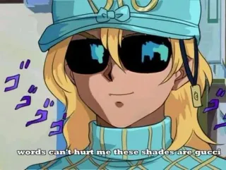 😎 bd255aec words can't hurt me these shades are gucci Anime, Gucci, Kacamata hitam, Mode, Meme telegram sticker