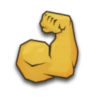💪 b1fd006e arm, bicep, muscle, strength, power telegram sticker