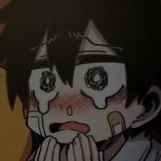 🤍 6233f26c anime, llorando, angustiado, triste, manga, emocional telegram sticker