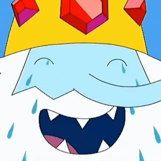 🥵 028c4849 Ice King Adventure Time IJskoning, Adventure Time, Cartoon, Animatie, Personage, TV Serie, Animatieserie, Koning telegram sticker