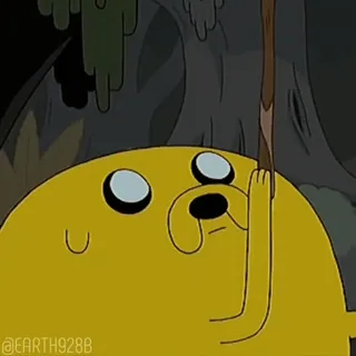 🥰 0a28a406 Jake Adventure Time Adventure Time, Jake de Hond, cartoon, grappig, schattig telegram sticker