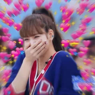 ✨ ad9b6a67 Lisa kpop, blackpink, lisa, cuore, amore, carino, idol telegram sticker