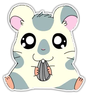 🐹 5f0d2eeb แฮมสเตอร์, น่ารัก, สัตว์, สติกเกอร์, การ์ตูน, เมล็ด telegram sticker
