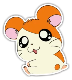 🐹 9381e162 Hamtaro แฮมสเตอร์, อนิเมะ, การ์ตูน, น่ารัก, คาวาอิ, แฮมทาโร่ telegram sticker