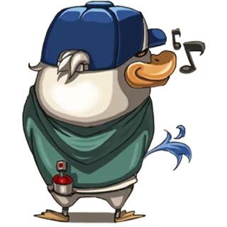 😼 624ed7a5 アヒル, 漫画, グラフィティ, スプレー, ストリートアート, 音楽, 帽子 telegram sticker