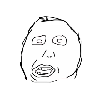 😂 f266ce3a ミーム, レイジフェイス, ネットミーム, 表情, 面白い telegram sticker