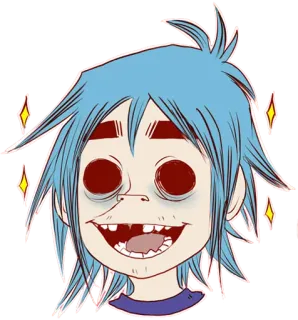 Whimsicalcannibal X Gorillaz whatsapp stickers