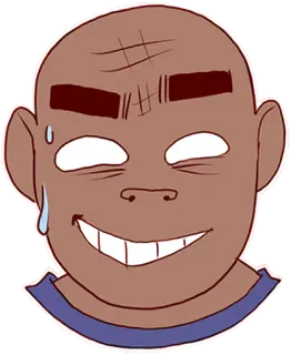 😅 ff75f952 Russel Hobbs Gorillaz Kreskówka, Postać, Animowany, Gorillaz, Russel Hobbs whatsapp sticker