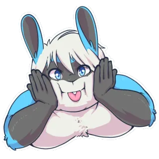 🙊 a8228865 furry, animale, cartone animato, personaggio, coniglio telegram sticker