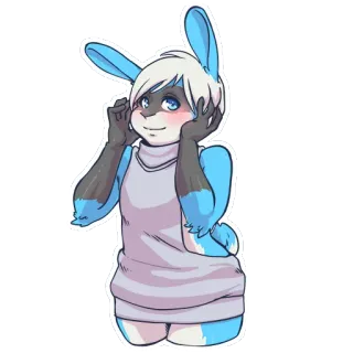 🍑 f622a5c3 antropomorfo, coniglio, furry, cartoni animati telegram sticker