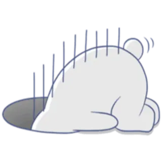 White Bear @stickersb2b telegram stickers