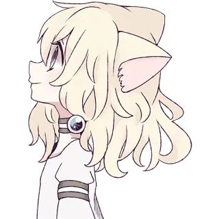 🥹 69bcf917 Anime, Gato, Kawaii, Mangá, Fofo, Gargantilha telegram sticker