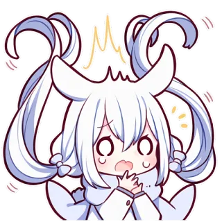😱 243232a7 anime, pegatina, lindo, dibujos animados, personaje telegram sticker