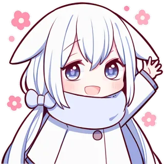 👋 332a76d2 Anime, Kawaii, Lindo, Chibi, Dibujos animados, Sticker, Ilustración, Manga telegram sticker