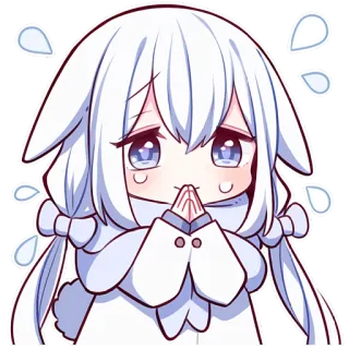 🙏 4332049e Anime, Lindo, Kawaii, Suplicando, Rogando, Triste, Lágrimas telegram sticker