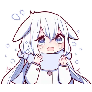 😭 74809047 Anime, Triste, Llorando, Kawaii, Lindo, Chibi telegram sticker