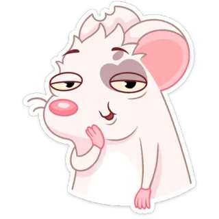 ☺️ b430fc8a 쥐, 동물, 만화, 스티커, 귀여운, 웃긴, 설치류, 포유류 telegram sticker