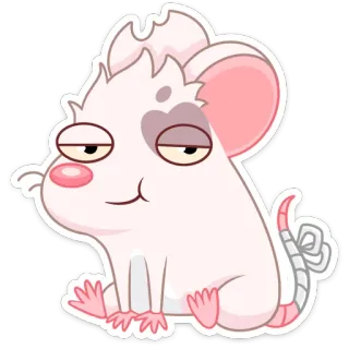 ☺️ ed2255db 쥐, 만화, 동물, 귀여운, 웃긴, 스티커 telegram sticker