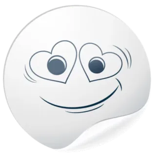 😍 df5b40cd 表情符号, 爱, 心, 微笑, 脸, 快乐 telegram sticker