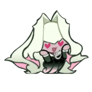 White ghost cookie telegram stickers