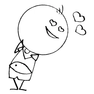 😡 112c940a Dessin animé, Bonhomme allumette, Amour, Coeurs, Mignon, Gribouillage whatsapp sticker