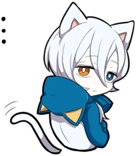 White Kitten telegram stickers