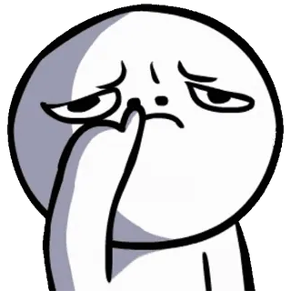 👃 590b8de7 만화, 막대기 인간, 슬픈, 감정적, 화난, 얼굴, 그림 telegram sticker