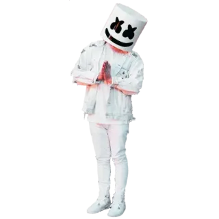 🤨 02877a49 Marshmello Marshmello, DJ, 音乐, 面具, 娱乐 telegram sticker