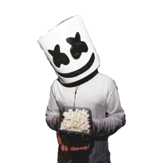 😡 78f7f18c Marshmello Marshmello, DJ, 电子音乐, 爆米花 telegram sticker
