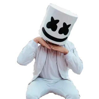 🥺 a6682461 Marshmello 棉花糖, DJ, 音乐, 电子音乐, 艺术家, 音乐家 telegram sticker