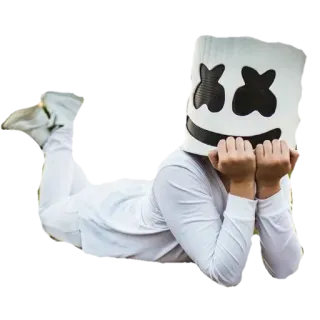 🥺 dcc85358 Marshmello DJ, 电子音乐, 面具, 名人, 音乐家, 艺人 telegram sticker